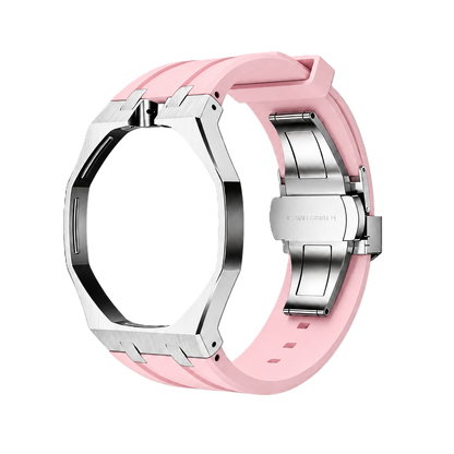 Light Pink Steel Silicone Bracelet