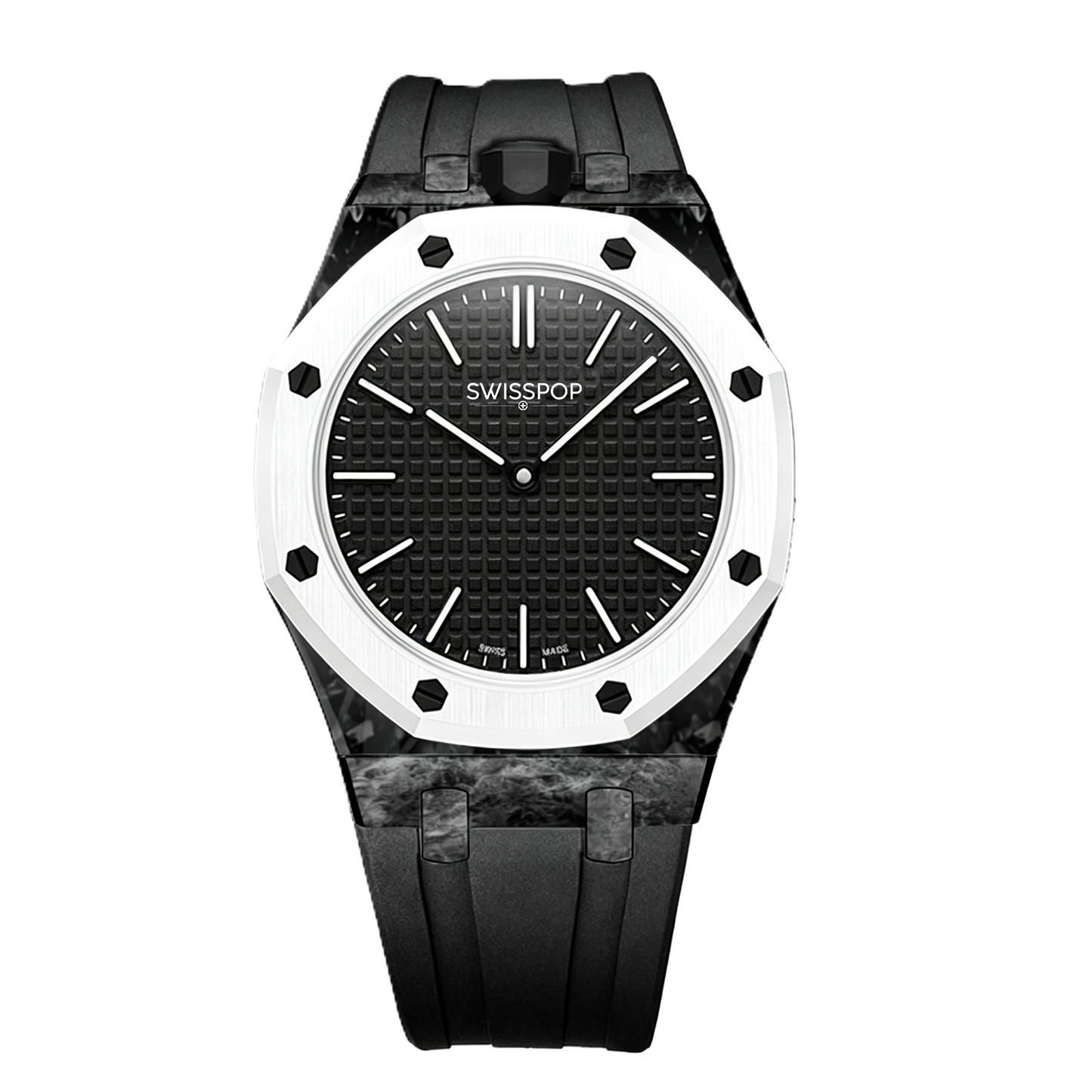 Black Carbon Silicone Bracelet