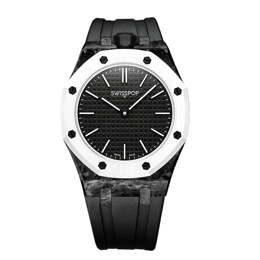 Black Carbon Silicone Bracelet