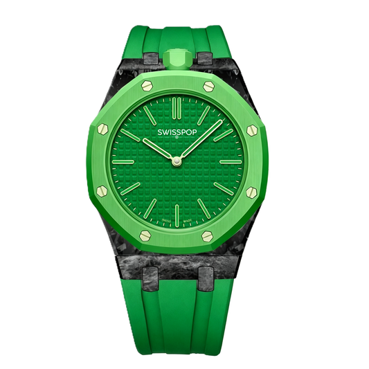 Green Carbon Silicone Bracelet